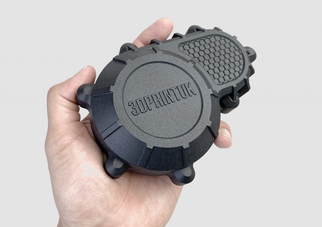 3DPRINTUK - SAF PA11 Part - Dyed and Shot Peened Finish